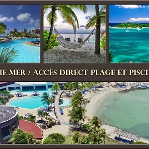 Vue Mer&accès Direct à La Avec Magnifique Piscine Saint-Francois (Grande-Terre)